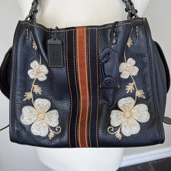 Coach Western Embroidered Rogue with Clochette, Hangtag, & Dustbag - Picture 3 of 16